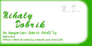 mihaly dobrik business card